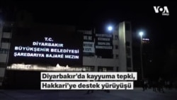 Diyarbakır’da kayyuma tepki, Hakkari’ye destek yürüyüşü